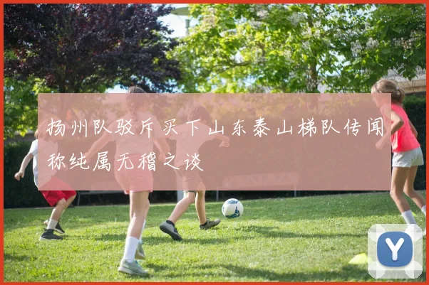 扬州队驳斥买下山东泰山梯队传闻称纯属无稽之谈